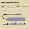 Dj1013 7 In 1 Usb  C Hub To 4k Hdmi-compatible Type C Adapter Dock With Pd Tf Sd, Compatible For