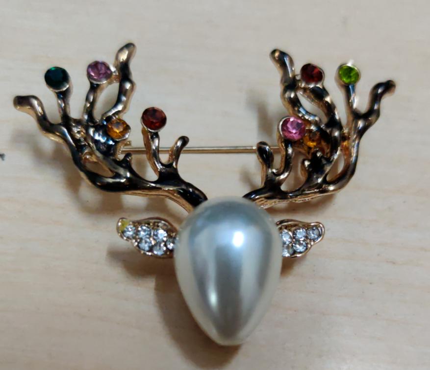 @ Beautiful Deer Brooch Pin For Women Dresses Gown Shawl Wedding Engagement SM104-60% OFF