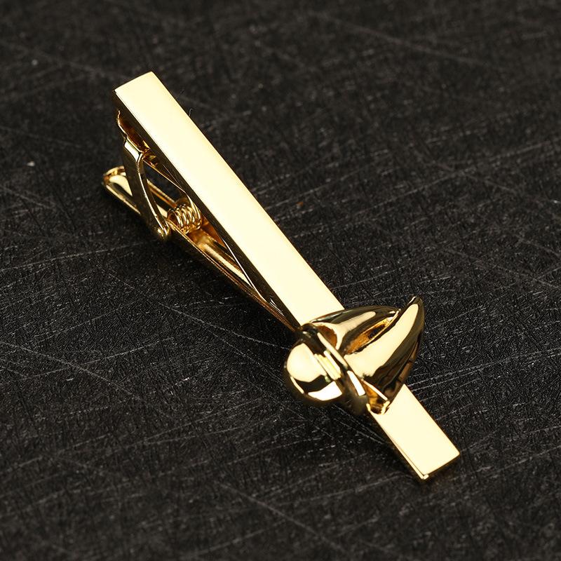 Copper Gold Silver Tie Clip Fashion Versatile Clip Men'S Business Suit Tie Clip Dress Accessories Tie Clip
