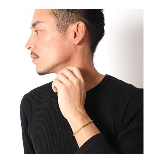 LUXSTAR Bracelet Twist Chain Thin Metal Hypoallergenic Stainless Steel Men's Women's