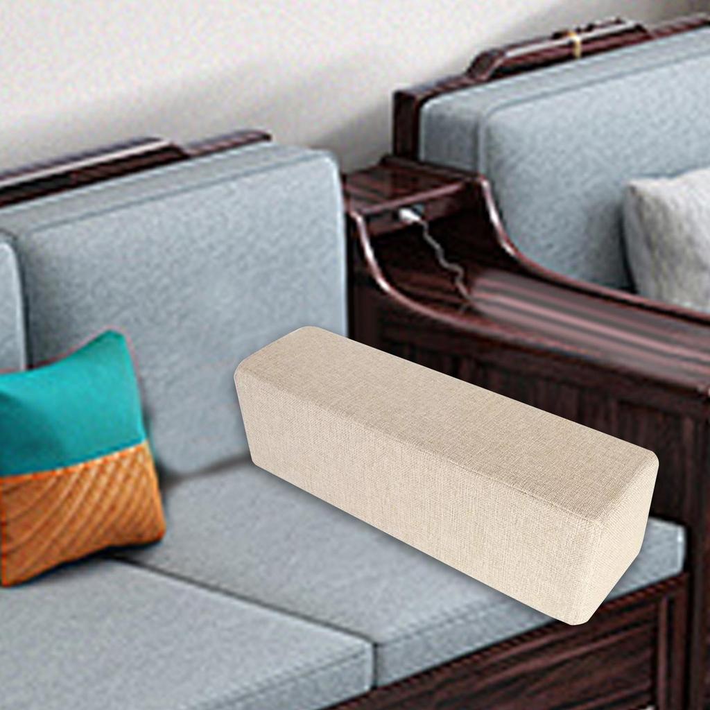 Couch Arm Rest Pillow High Density Foam Bolster with Removable Washable Pillowcase Armrest Cushion for Bedroom Car Home Working