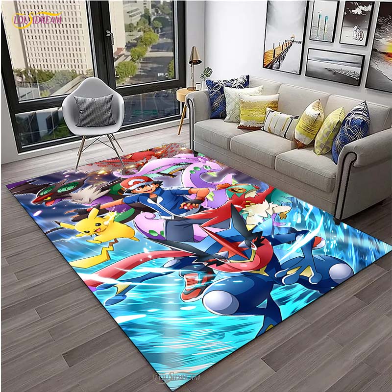 

Покемон Пикачу Мультфильм Аниме Милый Ковер для Гостиной Спальни Коврик Кухня Дверь Детский Нескользящий Напольный Коврик Alfombra Подарок на День Рождения 40x60cm