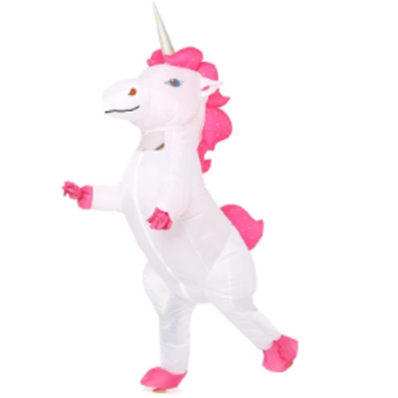 Unicorn Christmas Cartoon Mascot Inflatable Costume for Parties One Size