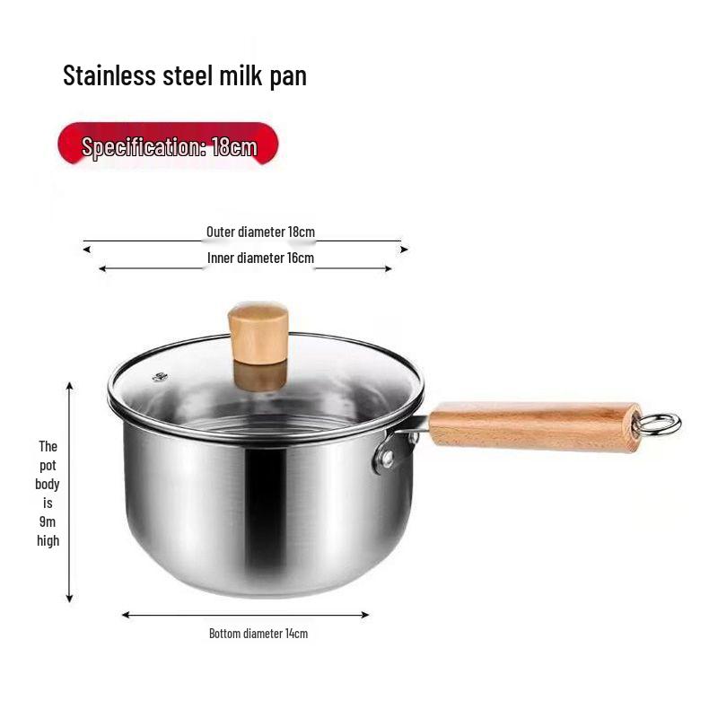Stainless Steel Non-stick Baby Milk & Food Pot with Steaming and Boiling Functions