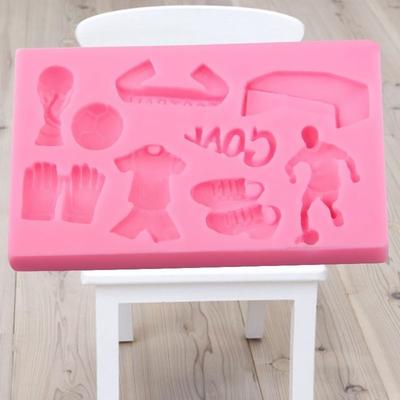 DIY  Football Sports Silicone Cake Decorating Mold Chocolate Fondant Mould