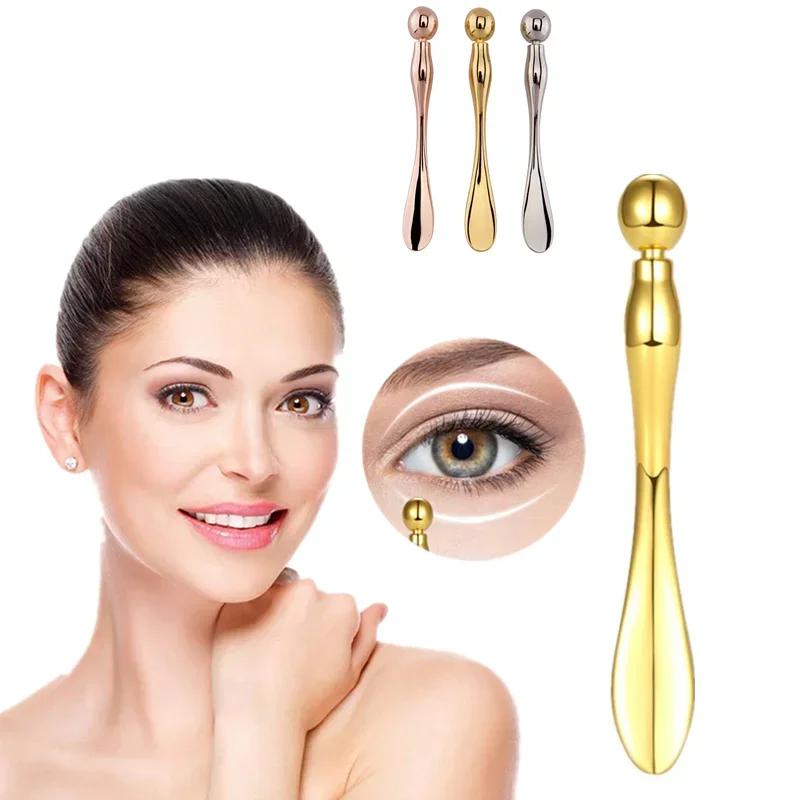 Mini Steel Ball/Ceramic Eye Massage Cream Stick Roll-ball Eye Massage Stick Eyes Cream Spoon Remove Wrinkles and Dark Circles