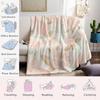 Blush Lemon Flannel Blanket Warm Soft Halloween Christmas Couch Warm Cozy Decorative Decor Gift for All Season