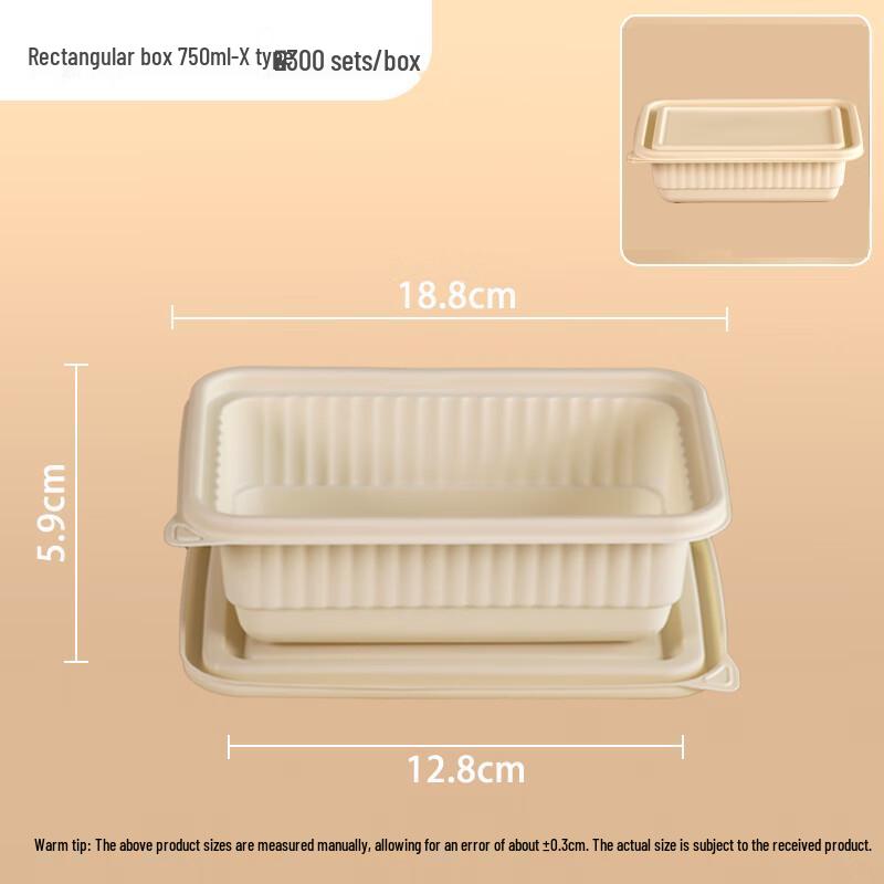 Hujian Disposable Biodegradable Rectangular Food Containers
