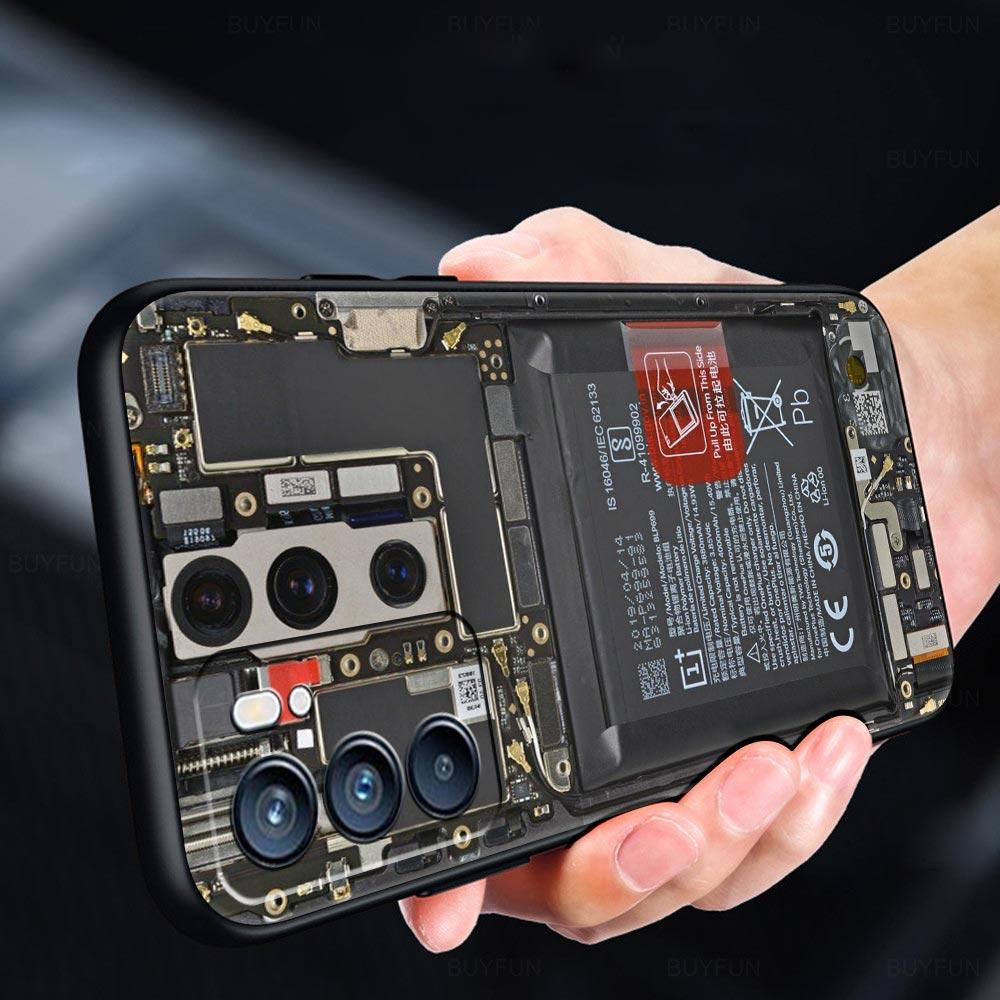Handyhülle mit Hauptplatinen-Motiv für Oppo Reno 13, 12, 11, 10, 7, F, Find X5, X6, A98, A80, A79, A78, A57, A54, A31, A17 Pro 5G (weiches TPU)