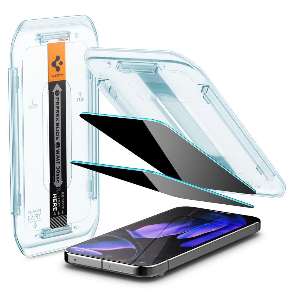Szkło Prywatyzujące Spigen Glas.tr Ez Fit 2-Pack Google Pixel 9 / 9 Pro Privacy