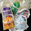 50 Stück/Los Bonbonfarbe Kinder Einfache Elastische Haarbänder Baby Mädchen Scrunchie Gummibänder Süße Kinder Haarschmuck