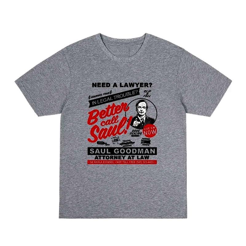 Nowy bawełniany T-shirt męski i damski na wiosnę i lato Wzór Fan Breaking Bad Nadruk Krótki rękaw Okrągły dekolt Casualowy T-shirt