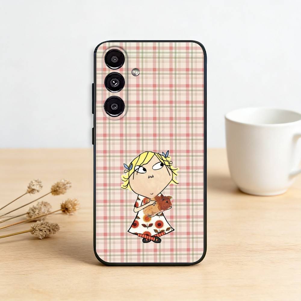 Charlie and Lola Anime     Phone Case For Samsung Galaxy A13,21s,22,31,32,52,53,71,72,73,Soft Black Cover