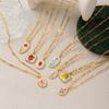 Niche and Refreshing Plant Series Necklace DIY Lemon Strawberry Bowknot Trend Necklaces
