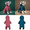 Lightweight Pet Raincoats Waterproof Jumpsuit Raincoat Dog Raincoat  for Small Medium Dogs
