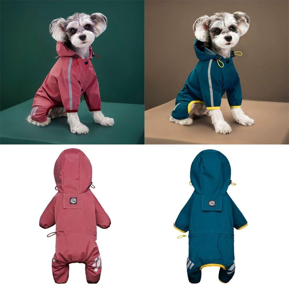 Lightweight Pet Raincoats Waterproof Jumpsuit Raincoat Dog Raincoat for Small Medium Dogs