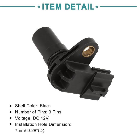 ACROPIX Car Engine Crankshaft Position Sensor Fit for Jeep Patriot 1pc Black