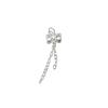 S925 Sterling Silver Bowknot Cross Chain Tassel Pendant DIY Bracelet Pendant Handmade Braided Rope Material Accessories