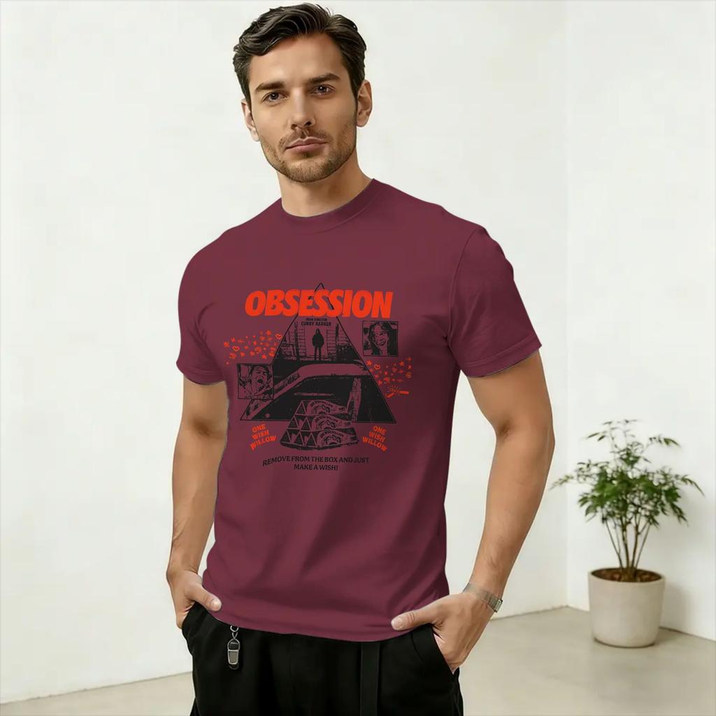 Obsession One Wish Weide T-Shirt Sommer Trend T-Shirts Unisex Baumwolle Rundhals Große Größen 5XL Top T-Shirts Kurzarm Lustiges T-Shirt