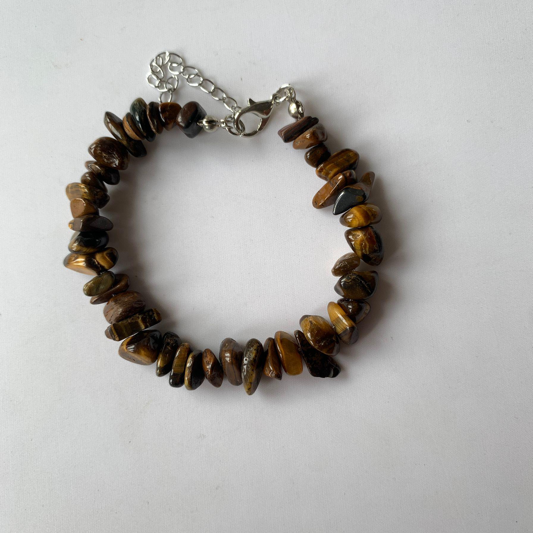 

Семицветный чокер из натурального дробленого камня и кристаллов - Ожерелье в пляжном стиле для весны/лета