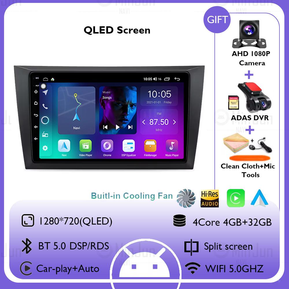 9" Android 14 Car Radio For Volkswagen VW Golf 6 MK6 GTI 2008-2016 Wireless Carplay Auto Radio Car Multimedia 4G DSP No 2 Din