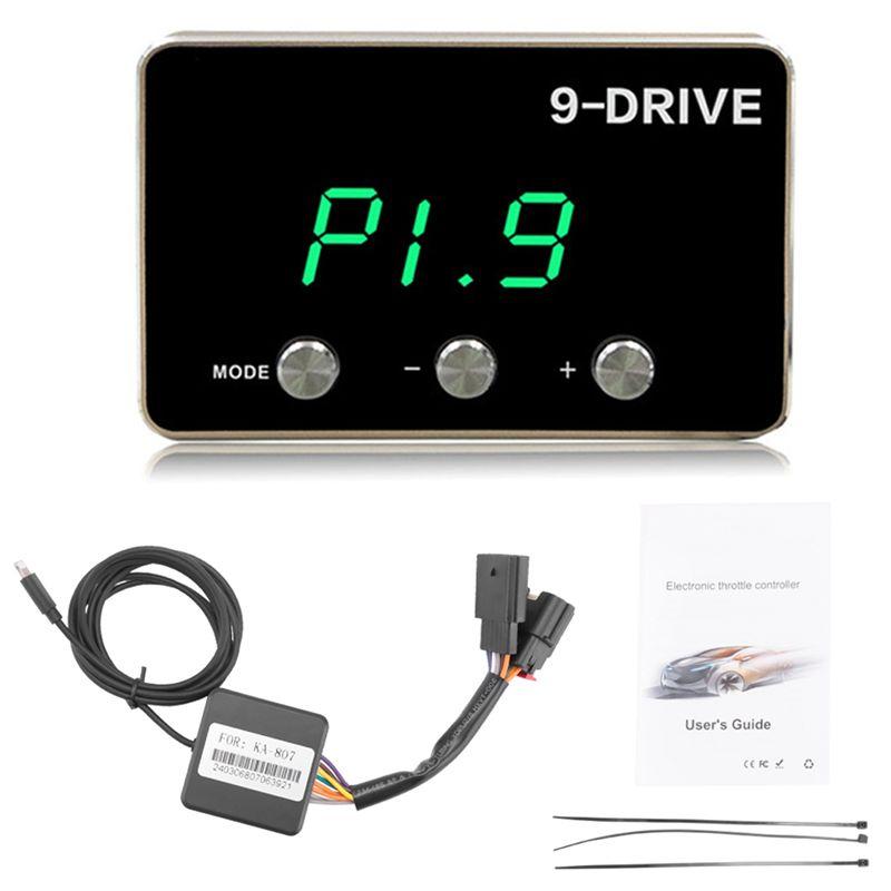 

A73Q-Electronic Throttle Controller 9 MODE Pedal Accelerator Fuel-Efficient For Jeep Wrangler JK Dodge Challenger RAM 1500 чёрный