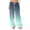 Women's Fleece Wide Leg  Elastic Waist Drawstring Loose Pants Drawstring Pajama Pants Sleepwear Trousers