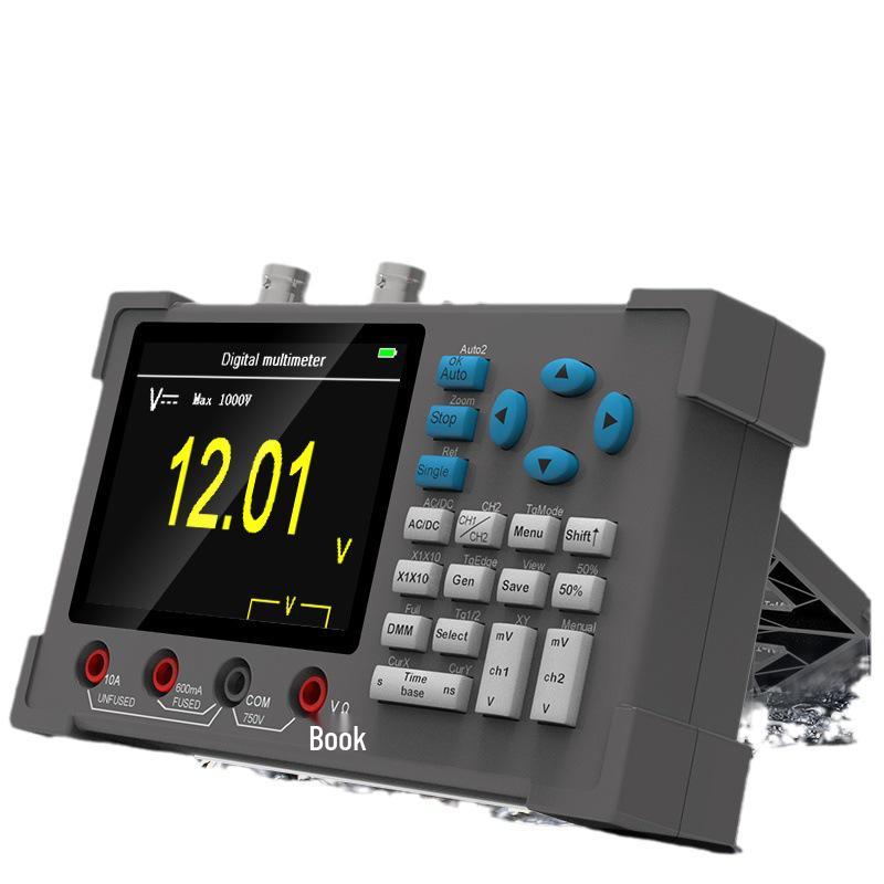 DSO3D12 Dual-Channel Digital Oscilloscope & Multimeter, 120MHz Bandwidth, 500MS/s Sampling