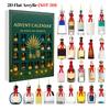 2D Flat 24Piece Tequila Acrylic Hanging Decoration 24pcs Christmas Advent Calendar Blind Box Creative Susprised Gift