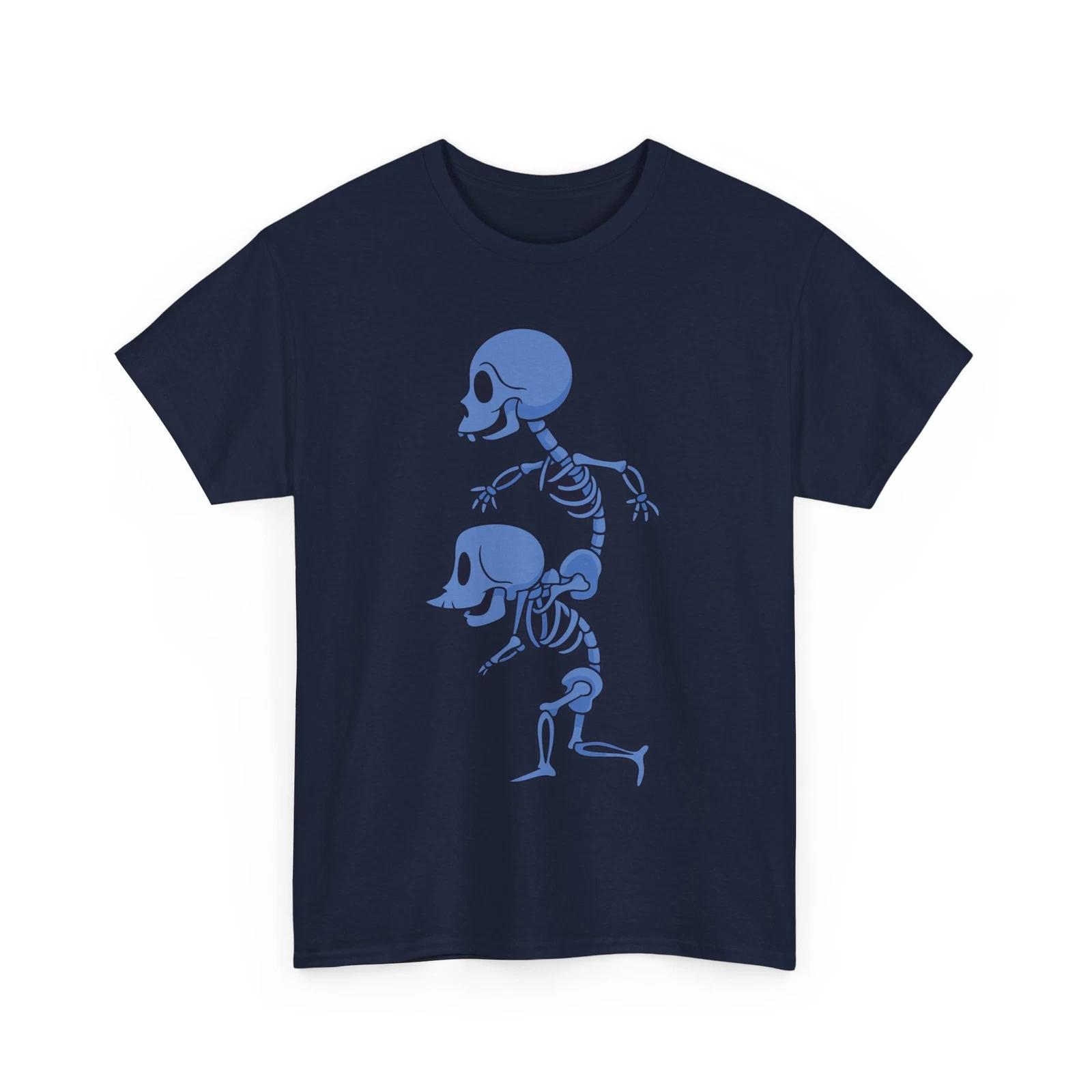 Two Kids X-Ray - Simpsons Cartoon Graphic Gildan Cotton Tee S