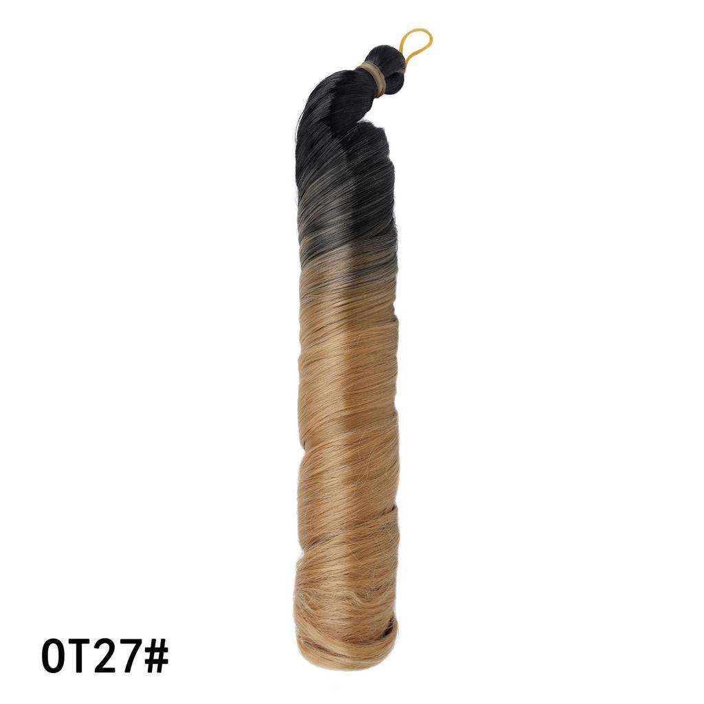 28Inch French Curly Crochet Hair Synthetic Loose Wavy Braiding Hair Bohemian French Curl Braids Extensions