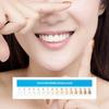 Framendino 20-Pack Teeth Whitening Shade Guide Papers, Teeth Bleaching Chart for Home Oral Care