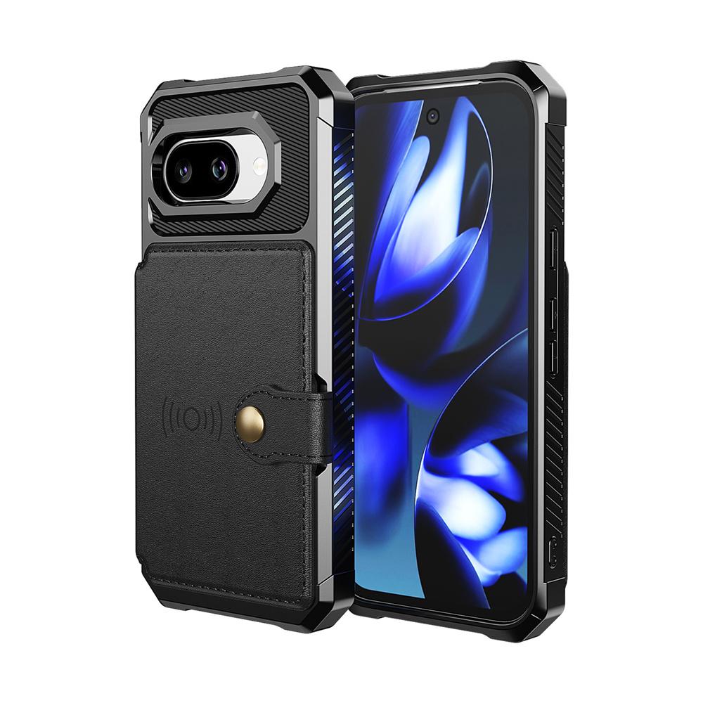 Wallet Case Card Holder Slot with Magnetic Car Mount Function Phone Case for Google Pixel 7 8 9 Pro XL 9A 8A 7A Leather Cover