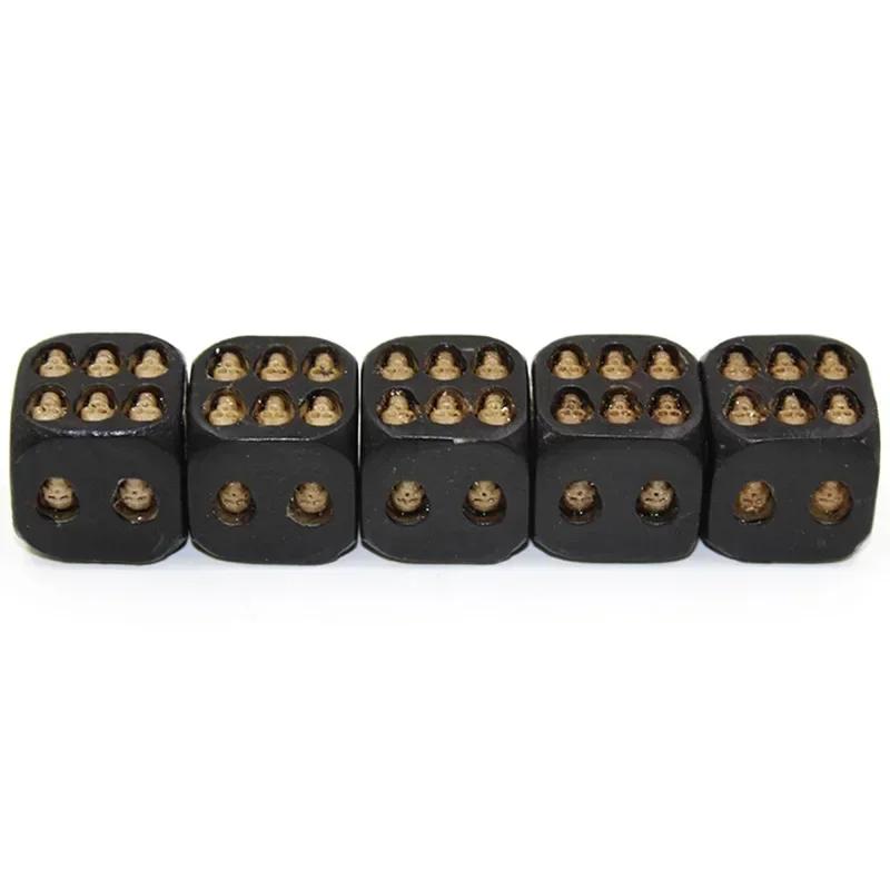 5Pcs/Set HANDMADE Creative Skull Bones Dice Six Sided Skeleton Dice Club Pub Party Game Toys Resin Dice for Children and Adults