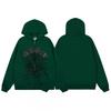 Mens Spider Web Graphic Hoodie High Street Loose Fit Long Sleeve Pullover Teens