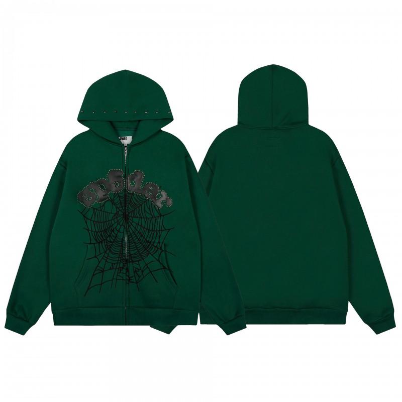 Mens Spider Web Graphic Hoodie High Street Loose Fit Long Sleeve Pullover Teens