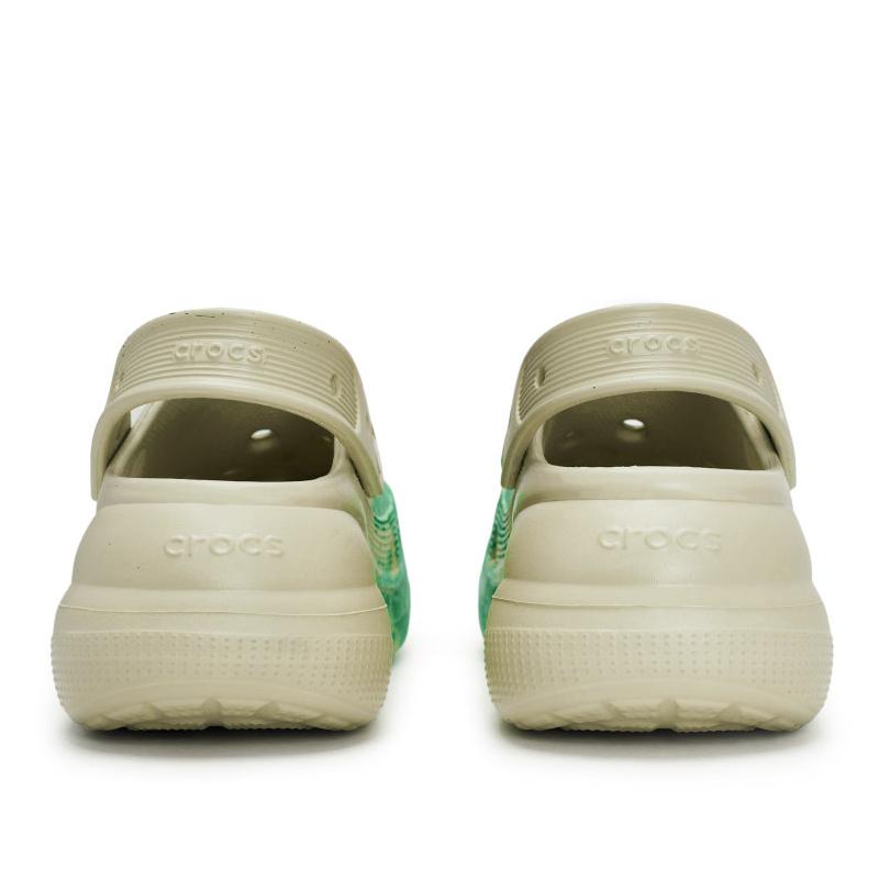 Crocs Crush Clog 811 Manufacture Camping Site Special Shoe Box Ink Splash Poop Feeling Hole Shoes Unisex Bone White Green