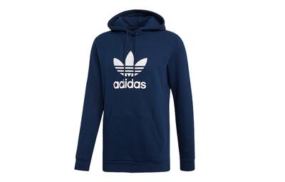 Originals Trefoil Sweatshirts Men's Lake Blue Hooded Moderate Other EJ9682