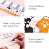19cm Cute Cat Paw Wooden Straight Rulers, Kawaii School Office Supplies Planner Accessories Student Prize