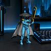 Flexible Swordsman Model Chinese Action Figure with Accessories, Multi-Joints Movable Bamboo Articulated Dummy Robot Hat Cloak Man Figurine,