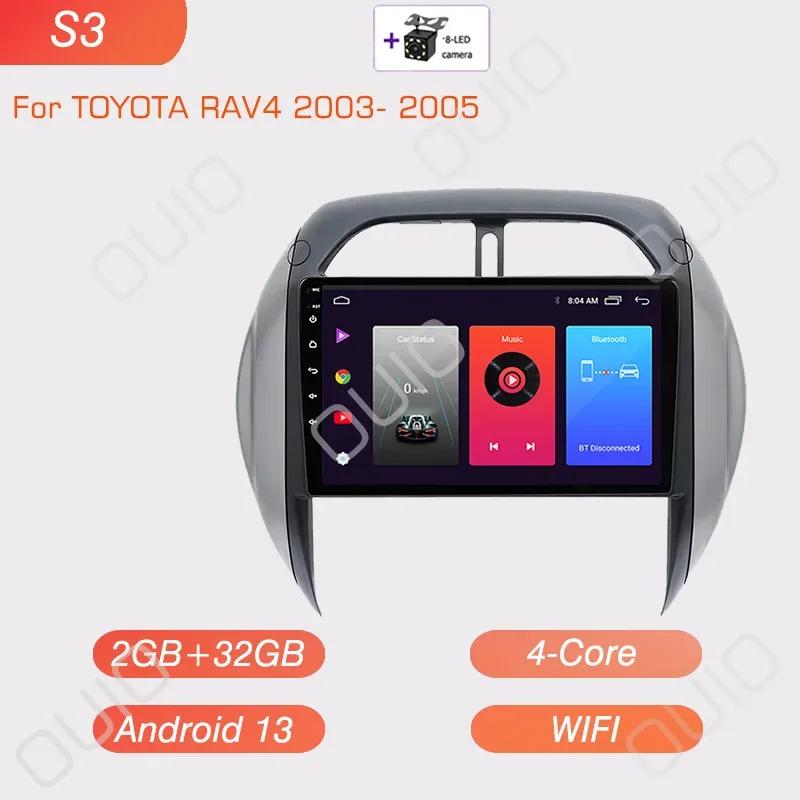8GB+128GB Android Radio For TOYOTA RAV4 2003 2004 2005 Car stereo Multimedia Player Carplay Auto GPS navigation 2DIN