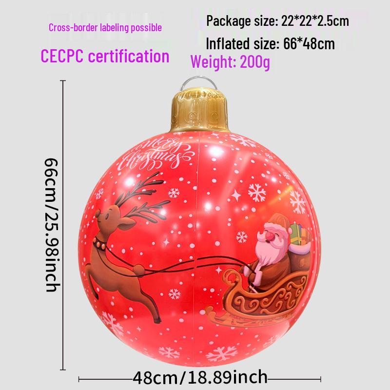 

Новый надувной рождественский шар для украшения двора на открытом воздухе и для украшения вечеринки