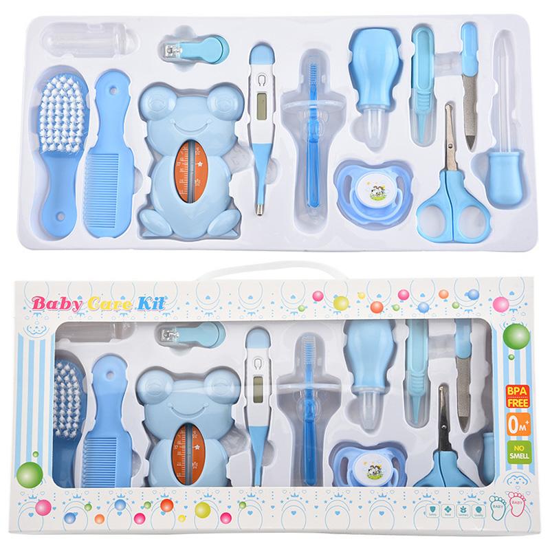 Baby-Pflege-Werkzeug-Set Säuglings-Nagelknipser Kinder Hygiene-Pflege Thermometer Schere Nagelfeile Neugeborenes Baby Maniküre-Set Pflege-Set