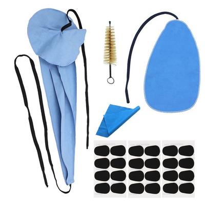 28pcs/lot Multifunctional Saxophone Cleaning Kits with 24pcs Mouthpiece Cushions, Inner Chamber Cleaning Cloth, Mouthpiece Brush