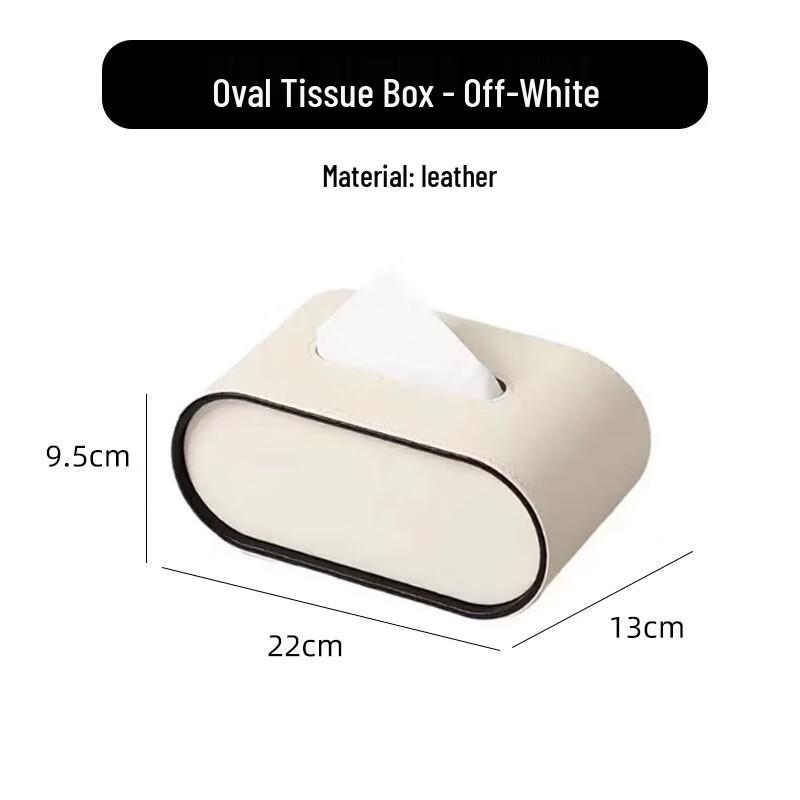 Qiaomeiren Oval Desktop Tissue Box