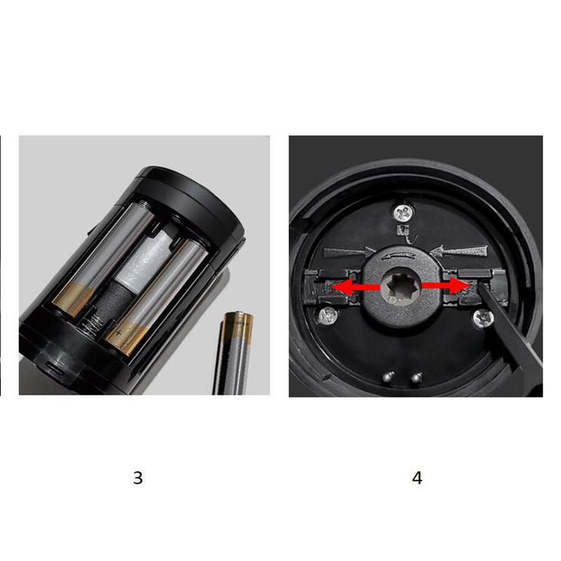 Xiaomi HUOHOU Automatic Electric Pepper Salt Grinder LED Light 5 Modes Spice Grain Porcelain Grinding Ceramic Burr Mill