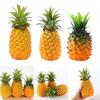 Ornamento de Fruta Abacaxi Decoração de Fruta Artificial Abacaxi Falso Texturizado para Uso Doméstico e Varejo