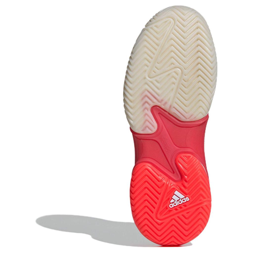 New Adidas Barricade 13 Cloud White Champagne Met. Lucid Red Women's IH2967