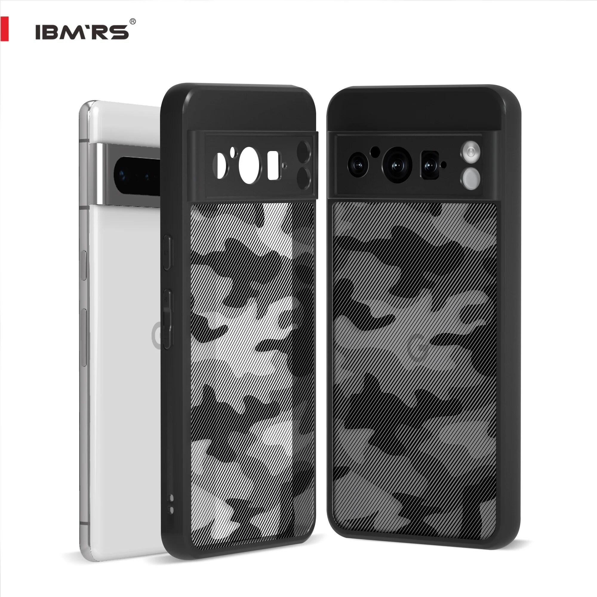 

(В комплекте ремешок на запястье)Чехол IBMRS для Google Pixel 8 pro, камуфляжный ПК с твердой задней частью, мягкими краями, простой противоударный прозрачный защитный чехол for phone series(6.1 )
