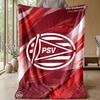 PSV Eindhoven FC Coperta Morbida in Pile di Flanella Leggera Accogliente Calda Coperta da Divano Letto Decorazione per la Casa